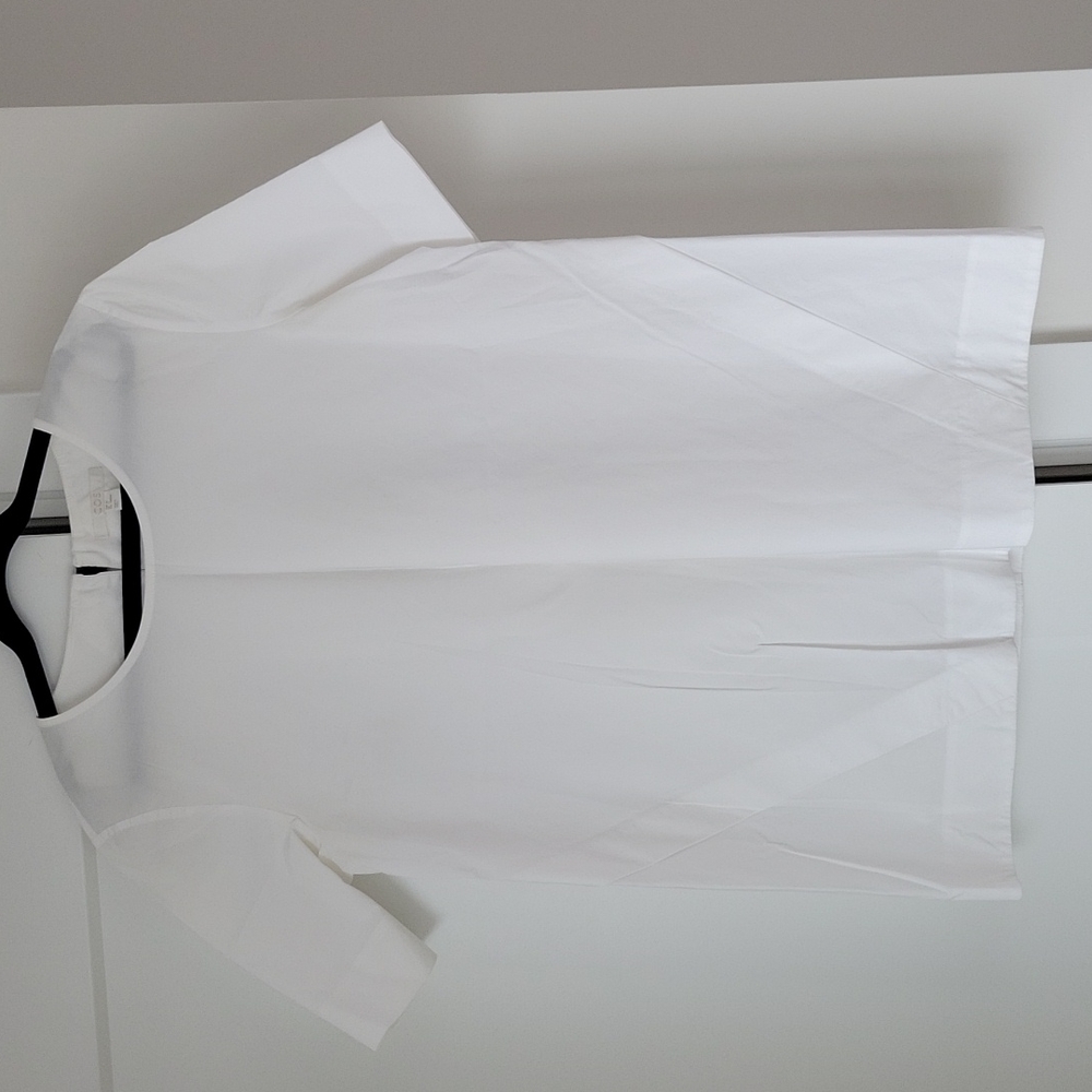 COS Classic White Short-Sleeve Women's Cotton Top 4